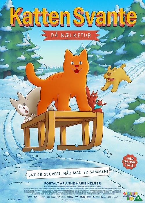 Katten Svante på kælketur